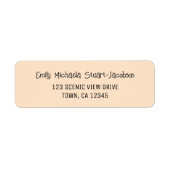 Elegant Modern Peach Casual Contemporary Script (Vorne)