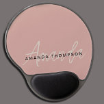 Elegant modern Personalisiert mit Name Monogram Gel Mousepad<br><div class="desc">Rüsten Sie Ihren Arbeitsbereich mit unserem eleganten, modernen Personalisierte mit Name Monogram Gel Mouse Pad. Dieses fein gearbeitete Mauspad verbindet zeitgenössisches Design nahtlos mit einer personalisierten Touch und ist somit die ideale Ergänzung zu Ihrem Schreibtisch. Mit Ihrem Namen und einem Monogramm fügt dieses Mauspad Ihrer Arbeit oder Ihrem Spielbereich eine...</div>