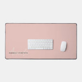 Elegant modern Personalisiert mit Name Monogram Schreibtischunterlage (Tastatur & Maus)