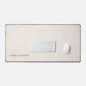 Elegant modern Personalisiert mit Name Monogram Schreibtischunterlage (Tastatur & Maus)