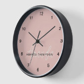 Elegant modern Personalisiert mit Name Monogram Uhr (Winkel)