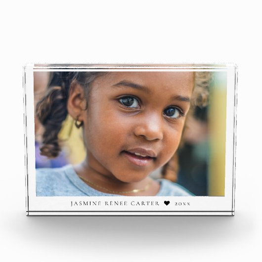 Elegant Modern Photo Block (Vorderseite)