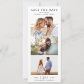 Elegant Modern Photo Collage Wedding Save The Date (Vorderseite)