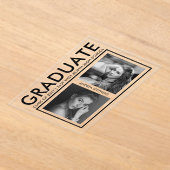 Elegant Modern Photo Graduation Announcement Acryleinladungen (Ablage )