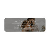 Elegant Modern Photo Wedding Return Address (Vorne)