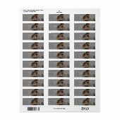 Elegant Modern Photo Wedding Return Address (Vorne)