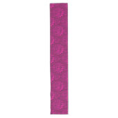 Elegant Modern Pink Vintag Damask Populär Großer Tischläufer (Vorderseite)