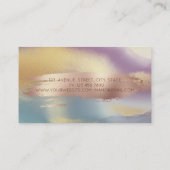 Elegant modern, Pinselstriche, farbenfroh Visitenkarte (Rückseite)