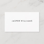 Elegant Modern Professional Minimal White Visitenkarte (Vorderseite)