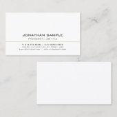 Elegant Modern Professional Simple Template Visitenkarte (Vorne/Hinten)