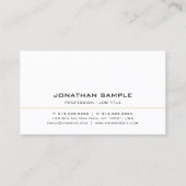 Elegant Modern Professional Simple Template Visitenkarte (Vorderseite)