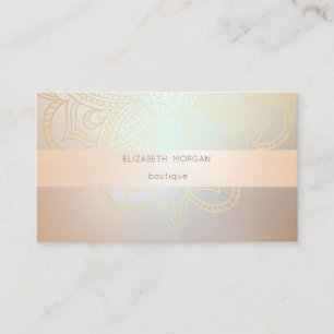 Elegant Modern Professioneel Leuchtend, Mandala Visitenkarte