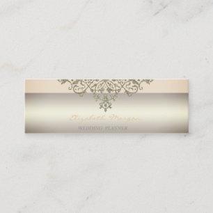 Elegant Modern Professionell Charmant, Spitze Mini Visitenkarte