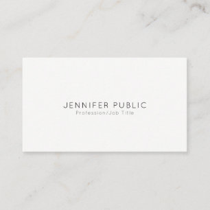 Elegant Modern Professionell Minimalistisch Schlic Visitenkarte