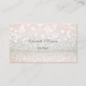 Elegant Modern Proffsional Glittery Bokeh Visitenkarte (Vorderseite)