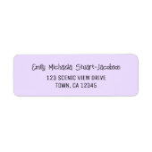 Elegant Modern Purple Casual Contemporary Script (Vorne)