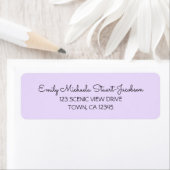 Elegant Modern Purple Contemporary Calligraphy  (Insitu)