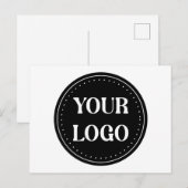 elegant, modern, raffiniert & editierbar. postkarte (Vorne/Hinten)