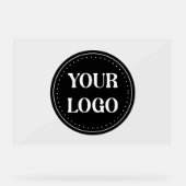 elegant, modern, raffiniert und editierbar. acrylschild (Vorderseite)