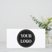 elegant, modern, raffiniert und editierbar. dankeskarte (Stehend Vorderseite)