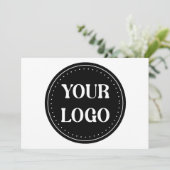 elegant, modern, raffiniert und editierbar. dankeskarte (Stehend Vorderseite)