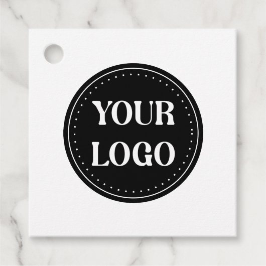 elegant, modern, raffiniert und editierbar. geschenkanhänger (Vorderseite)