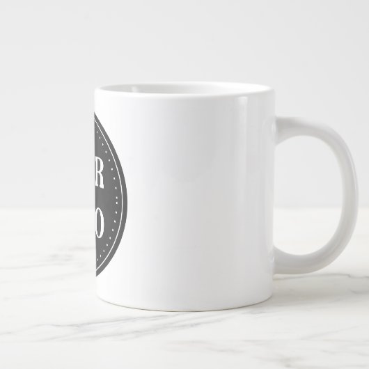 elegant, modern, raffiniert und editierbar. Jumbo-Tasse (Rechts)
