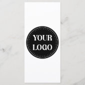 elegant, modern, raffiniert und editierbar. menükarte (Vorderseite)