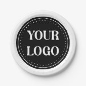 elegant, modern, raffiniert und editierbar. pappteller (Vorderseite)