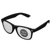 elegant, modern, raffiniert und editierbar. partybrille (Schrägansicht)