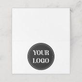 elegant, modern, raffiniert und editierbar. platzkarte (Außenseite Aufgefaltet)