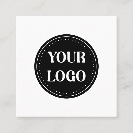 elegant, modern, raffiniert und editierbar. quadratische visitenkarte (Vorderseite)