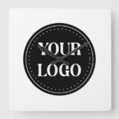 elegant, modern, raffiniert und editierbar. quadratische wanduhr (Vorderseite)