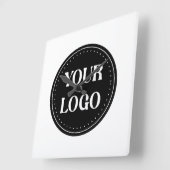 elegant, modern, raffiniert und editierbar. quadratische wanduhr (Winkel)