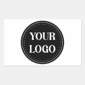 elegant, modern, raffiniert und editierbar. rechteckiger aufkleber (Vorderseite)