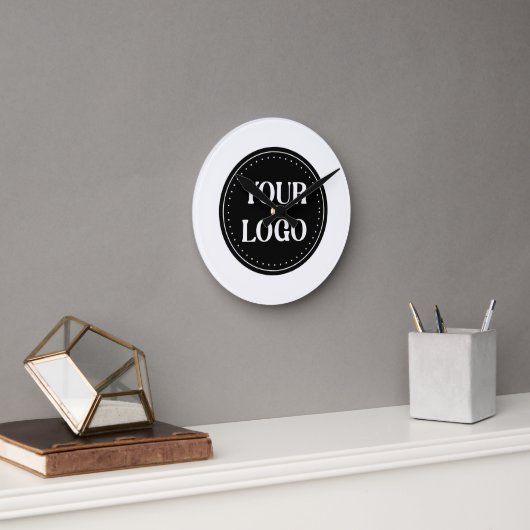 elegant, modern, raffiniert und editierbar. runde wanduhr (Büro)