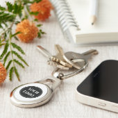 elegant, modern, raffiniert und editierbar. schlüsselanhänger (Seite)