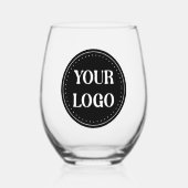 elegant, modern, raffiniert und editierbar. weinglas ohne stiel (Vorderseite)