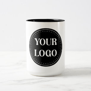 elegant, modern, raffiniert und editierbar. zweifarbige tasse