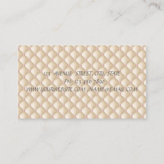 Elegant, modern, romantisch, Blume Visitenkarte (Rückseite)