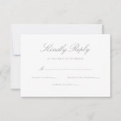 Elegant Modern Sage Green Wedding RSVP Karte (Vorderseite)