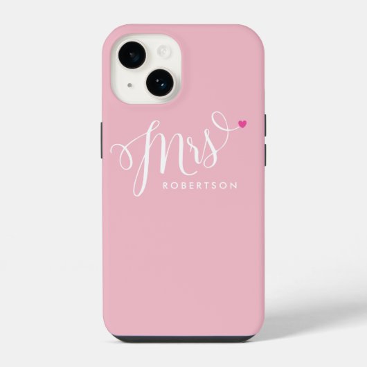 Elegant Modern Script Bride Future Mrs. iPhone Hülle (Rückseite)