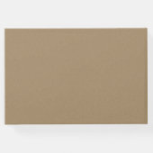 Elegant Modern Script Kraft Wedding Gästebuch (Rückseite)