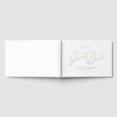 Elegant modern script minimalist wedding  gästebuch (Voll)