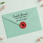 Elegant Modern Script Return Address  Permastempel