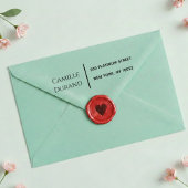Elegant Modern Script Return Address  Permastempel