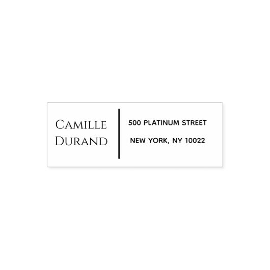 Elegant Modern Script Return Address  Permastempel (Design)