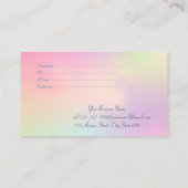 Elegant Modern Shinny Confetti Holographic Rabattkarte (Rückseite)