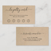 Elegant Modern Simple Brown Rustic Treuekarte (Vorne/Hinten)