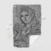 Elegant Modern Simple Custom Add Your Own photo Golfhandtuch (Insitu)